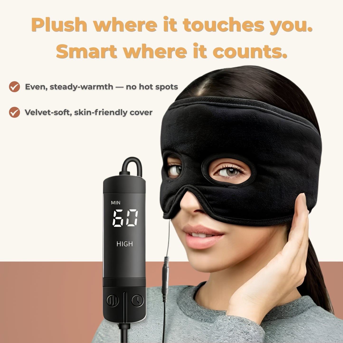 Aurelita PressurePause™ — Heated Face Mask