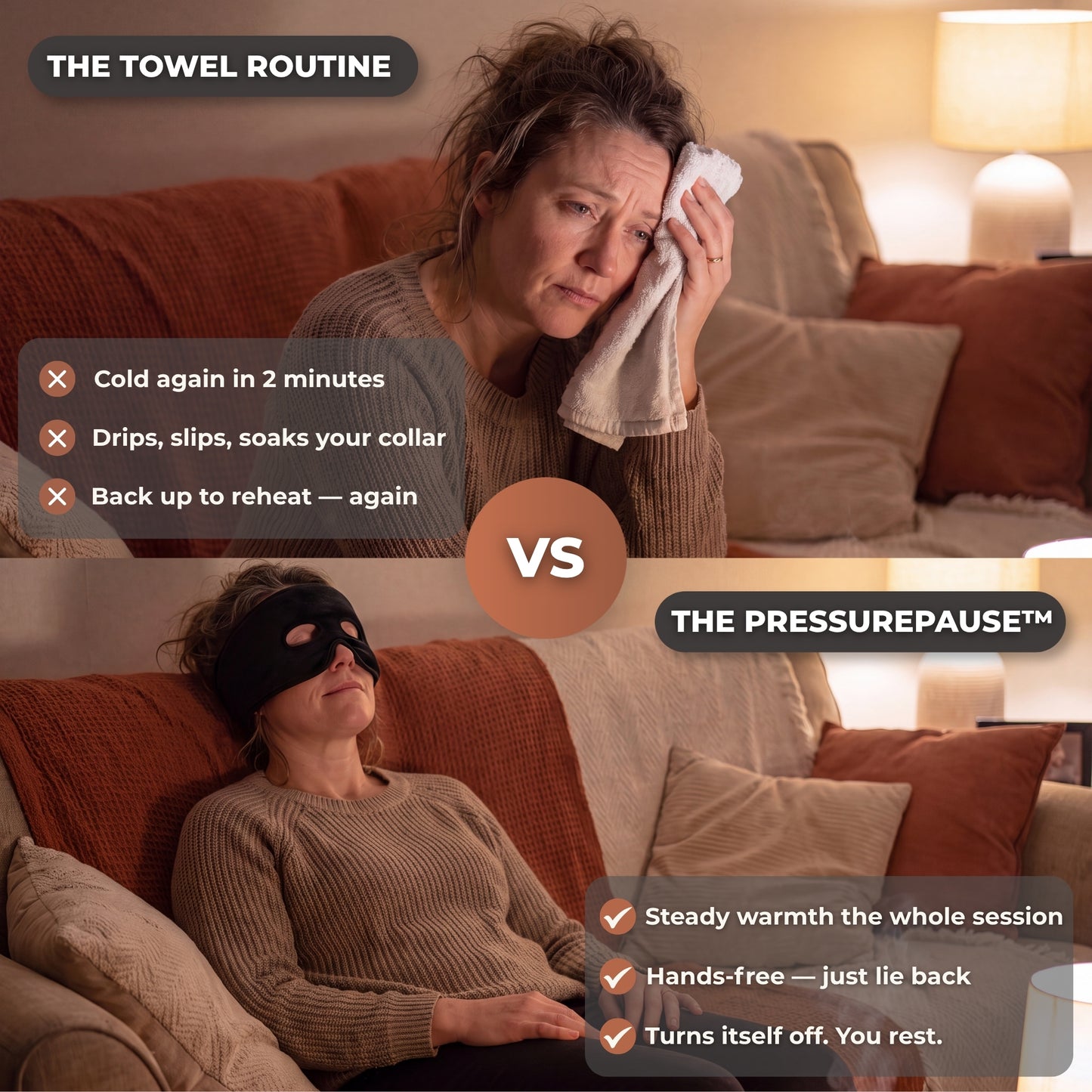 Aurelita PressurePause™ — Heated Face Mask