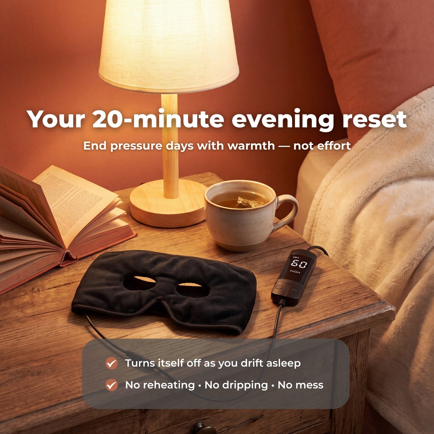 Aurelita PressurePause™ — Heated Face Mask